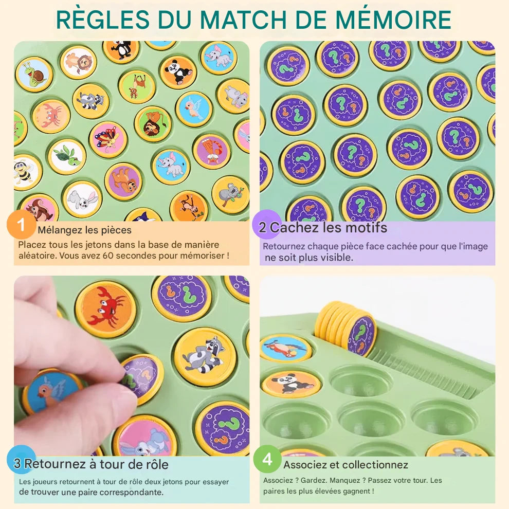 Le Grand Jeu de Mémoire avec Boîte Premium ! – Un jeu d’association rapide pour tous les âges
